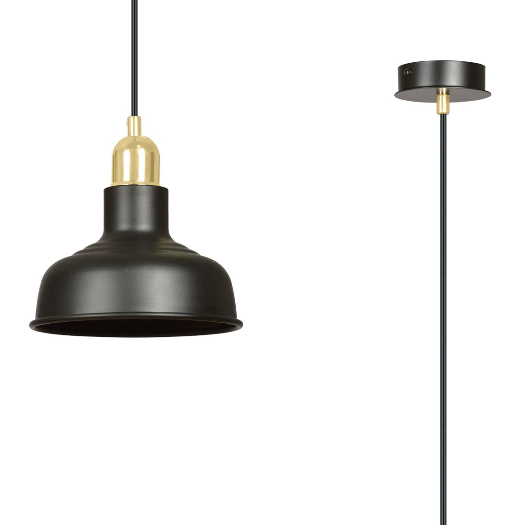 Ibor 1-light black pendant light