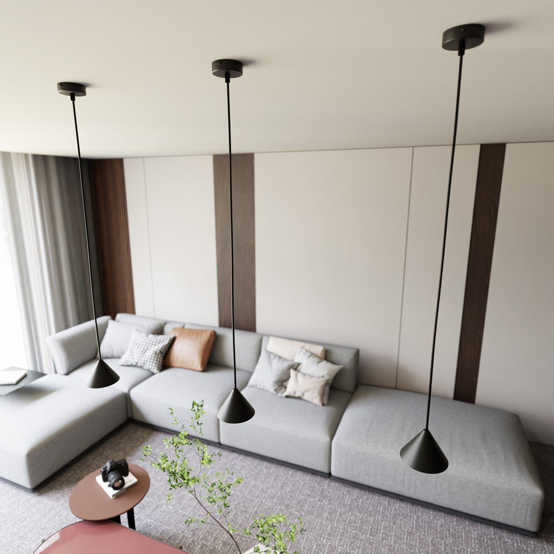 Elit 1-light black pendant light