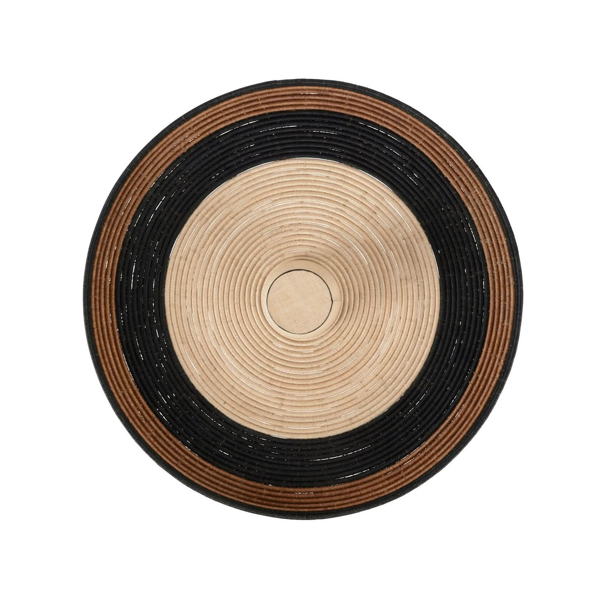 Applique murale Grass L, marron et beige, Ø 80 cm