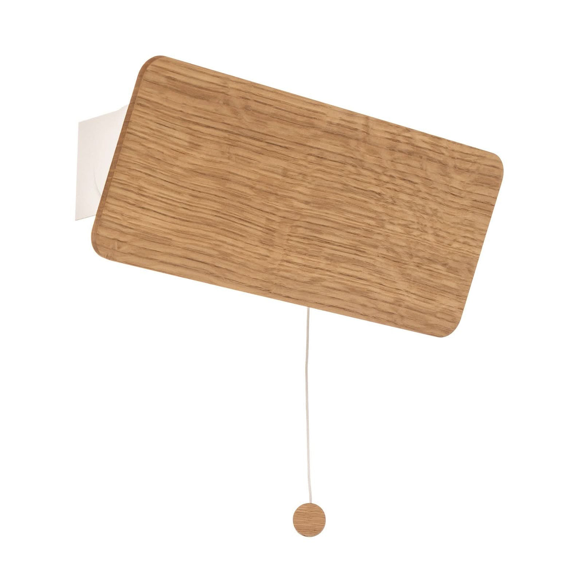 Applique murale Oslo en bois, chêne et blanc, hauteur 12 cm