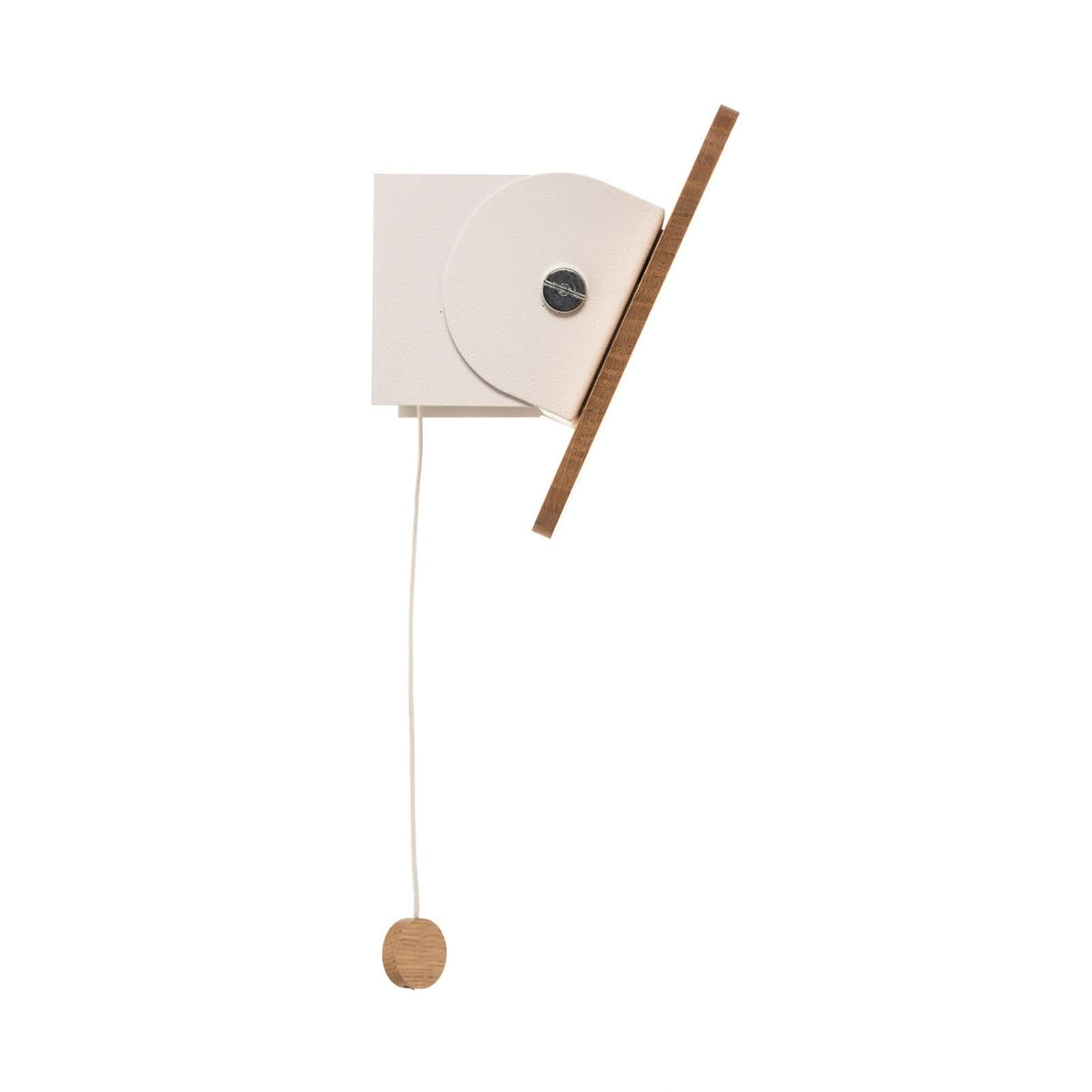 Applique murale Oslo en bois, chêne et blanc, hauteur 12 cm