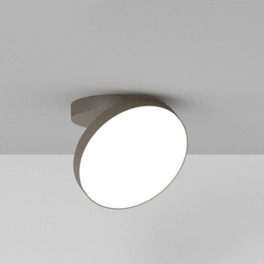 Applique murale LED Venere W1 2 en aluminium, bronze, Ø 25 cm
