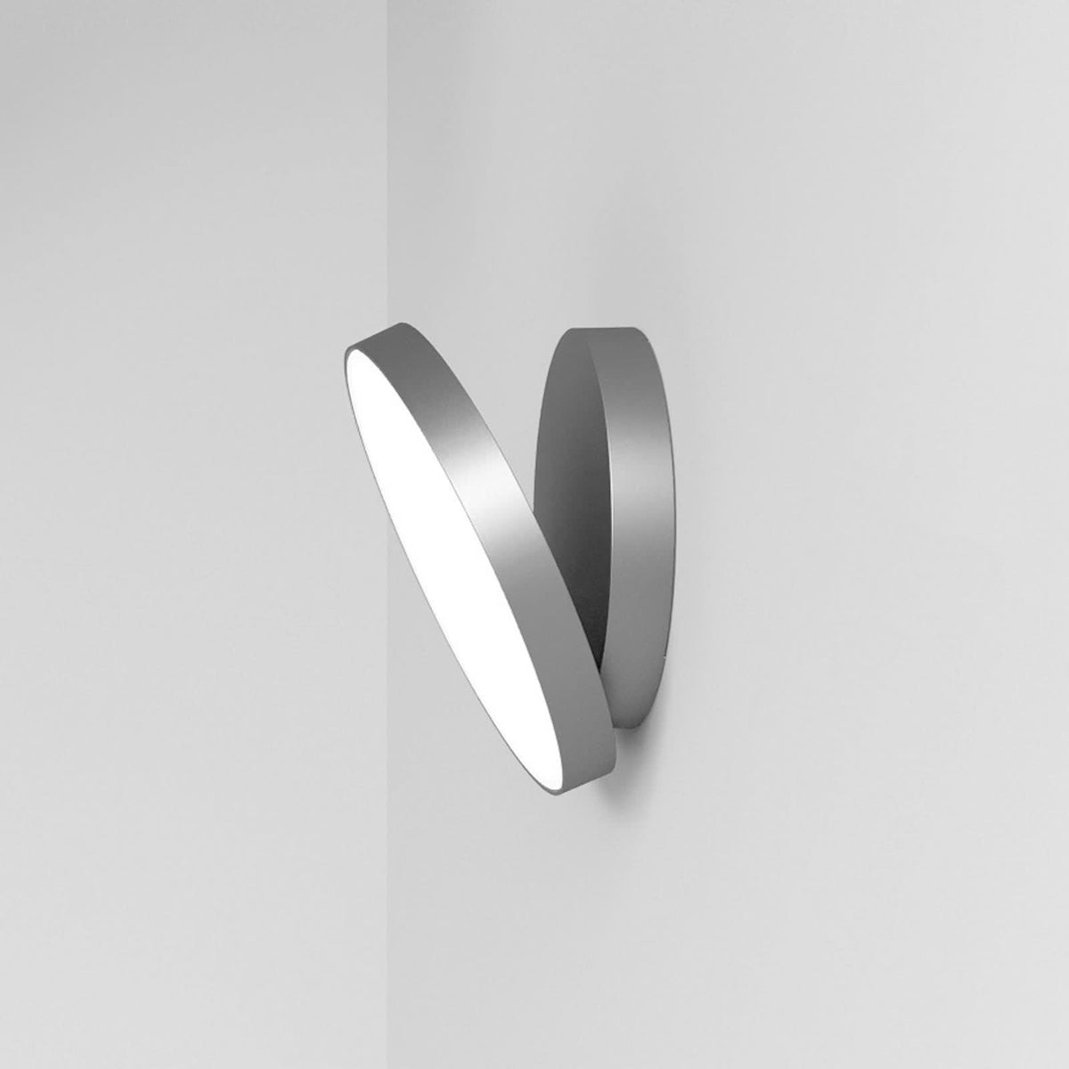 Applique murale LED Venere W1 3 en aluminium, graphite, Ø 25 cm
