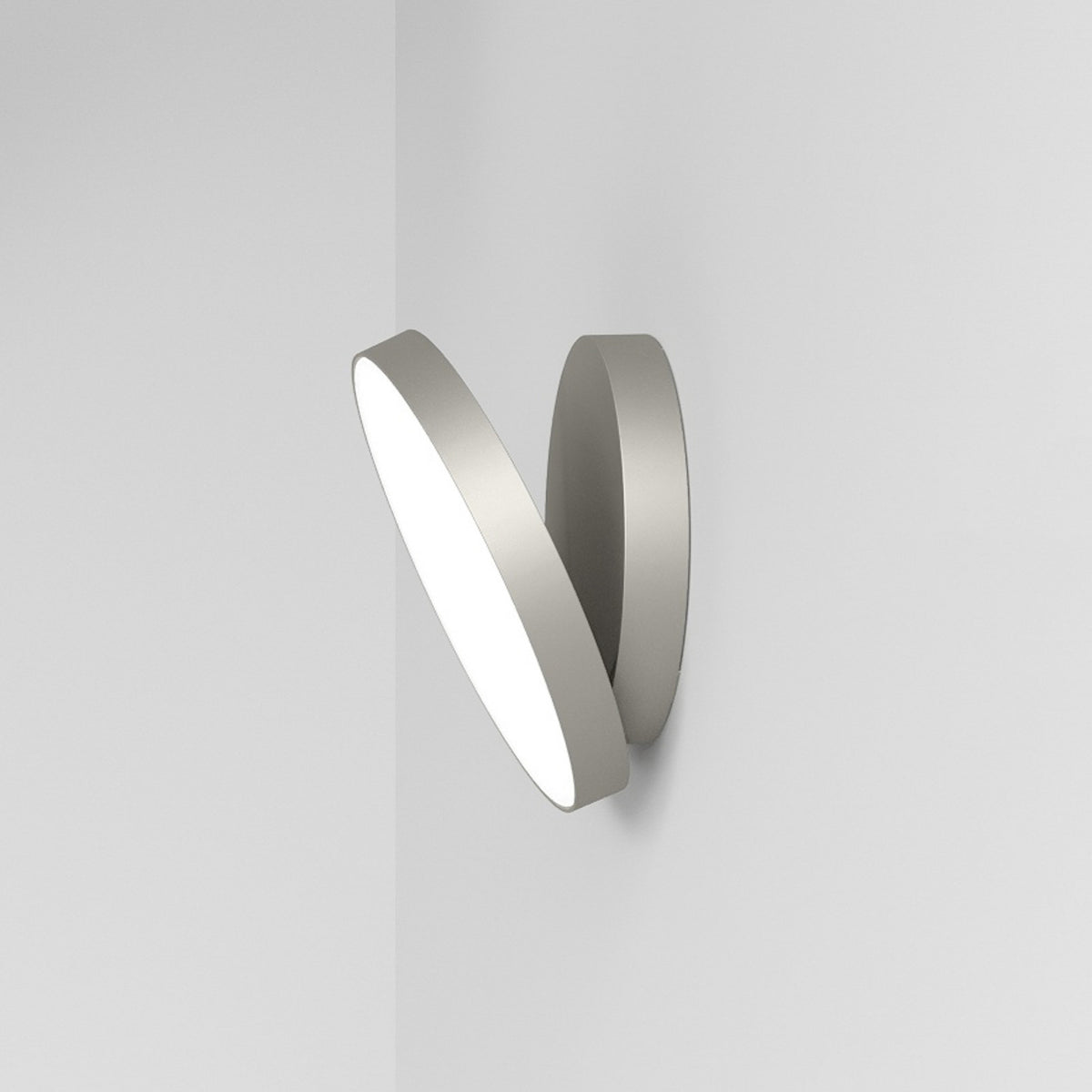 Applique murale LED Venere W1 3 en aluminium, crème, Ø 25 cm