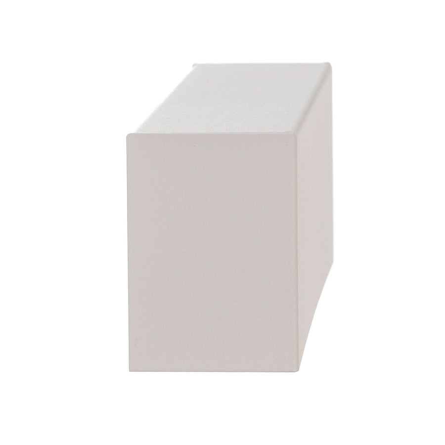 Applique murale Straight XS en acier, blanc, hauteur 7 cm