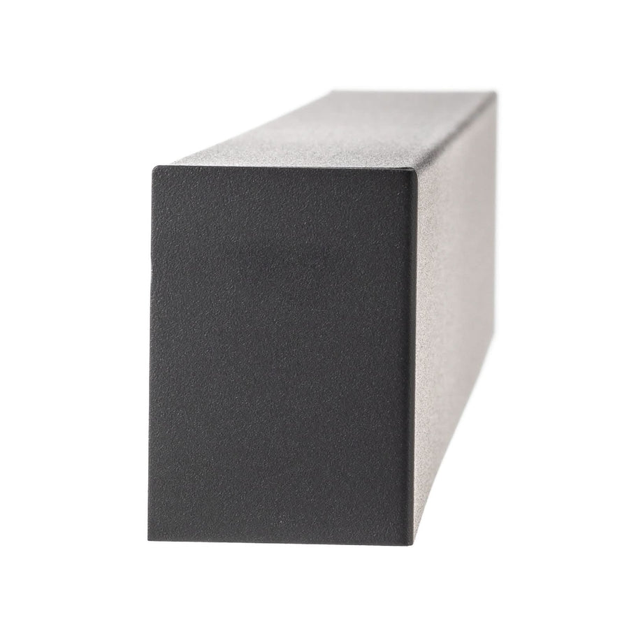 Applique murale Straight XS en acier, graphite, hauteur 7 cm