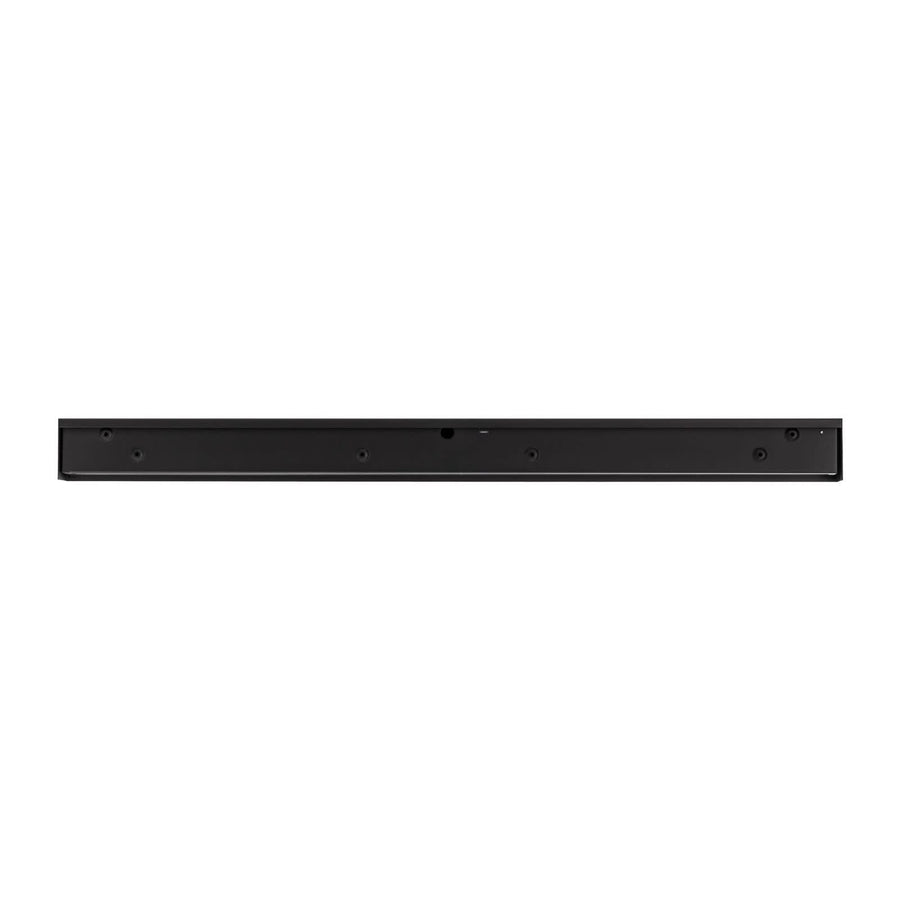Applique murale Straight M en acier, noir, hauteur 7 cm
