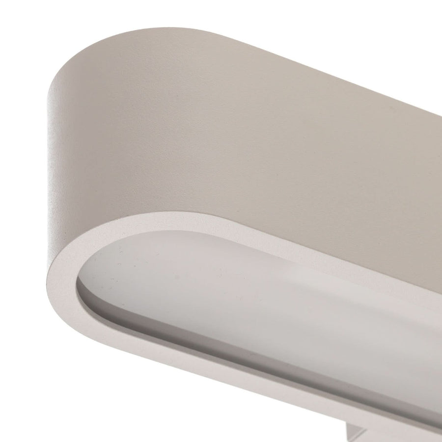Applique murale Soft en aluminium, blanc, hauteur 6 cm, 3000 K, 11 W
