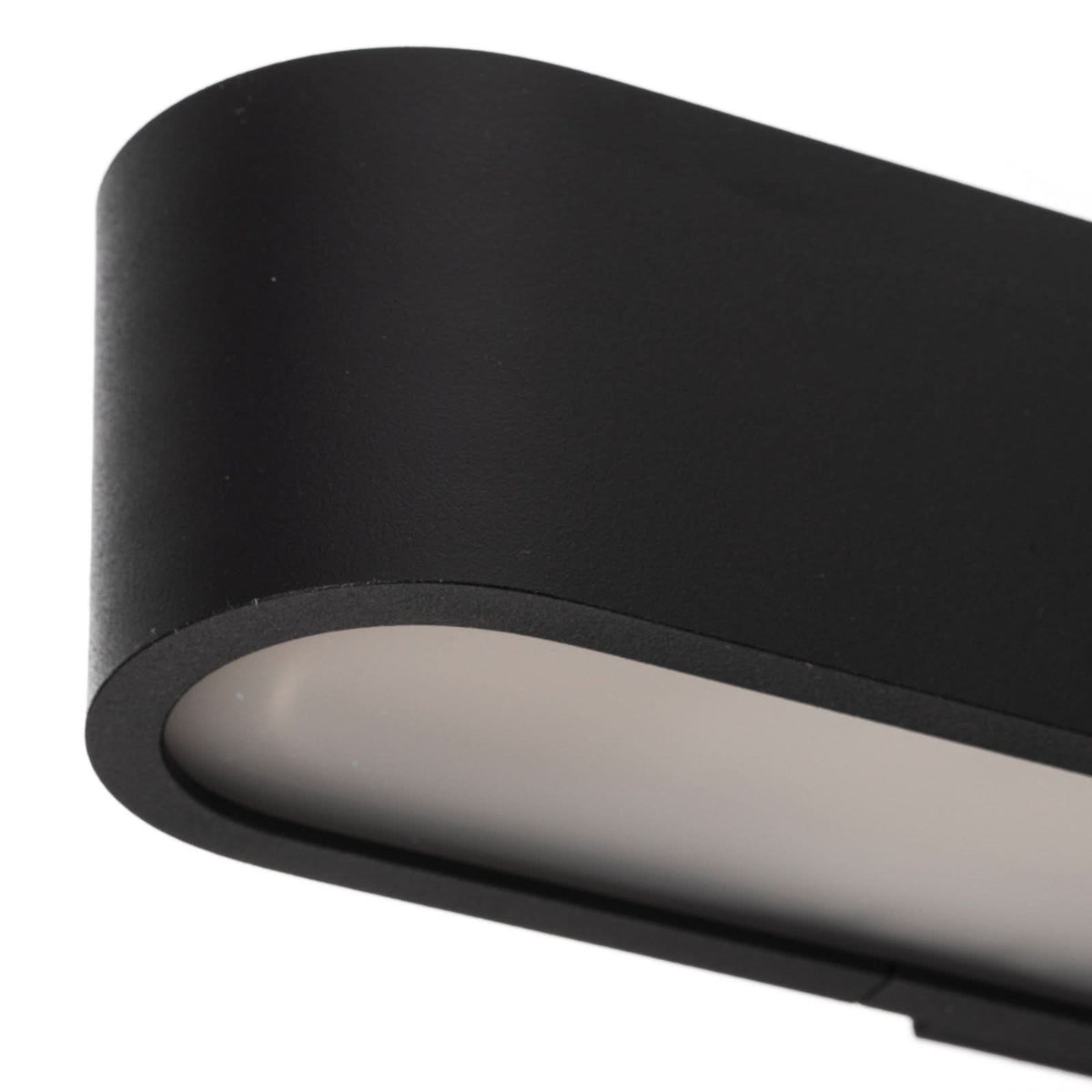 Applique murale Soft en aluminium, graphite, hauteur 6 cm, 3000 K, 16 W