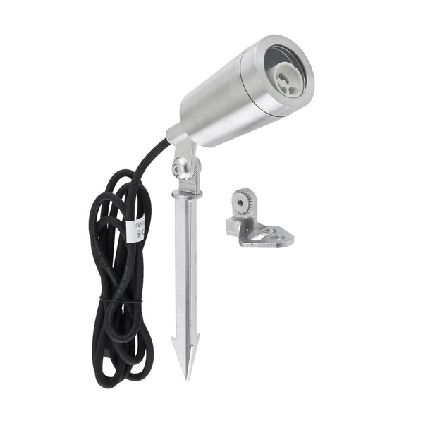 Spot à piquer d'extérieur L651023 en verre, acier inoxydable, IP65