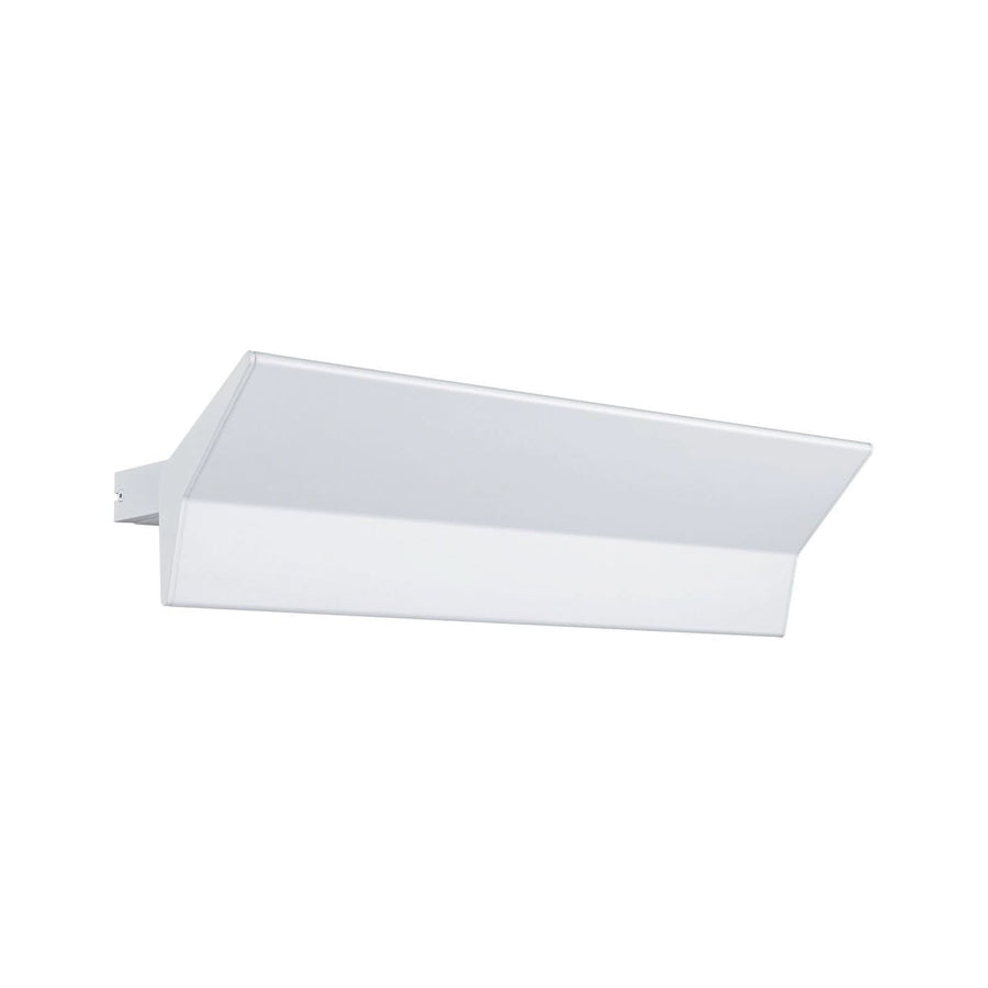 Applique murale LED Stine en aluminium, blanc mat, hauteur 17,1 cm