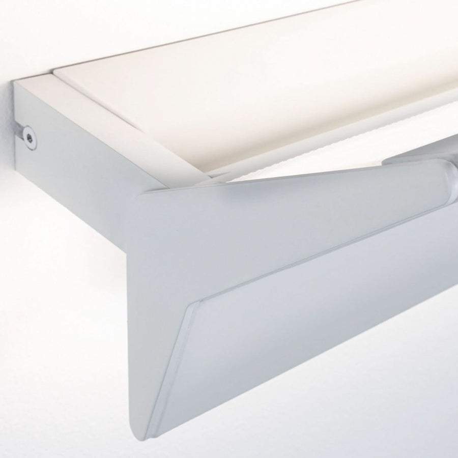 Applique murale LED Stine en aluminium, blanc mat, hauteur 17,1 cm