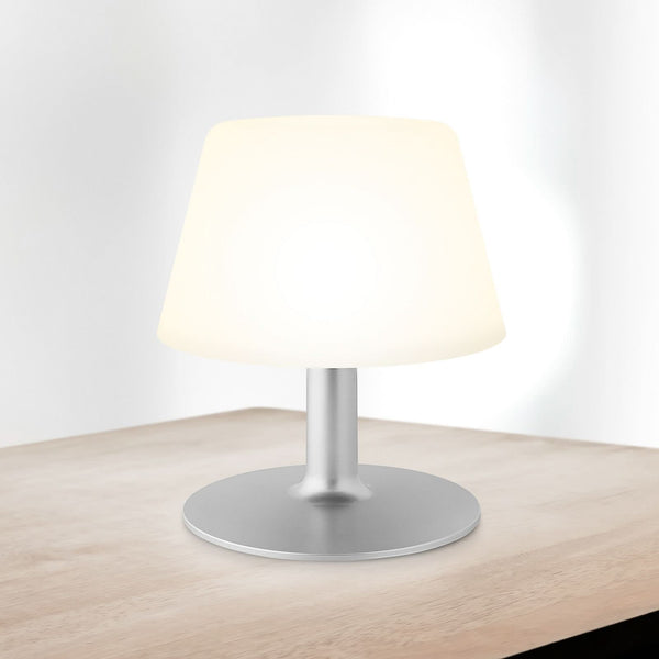 Lampe solaire d'extérieur LED SunLight en acier, argenté et blanc, Ø 21 cm, IP65