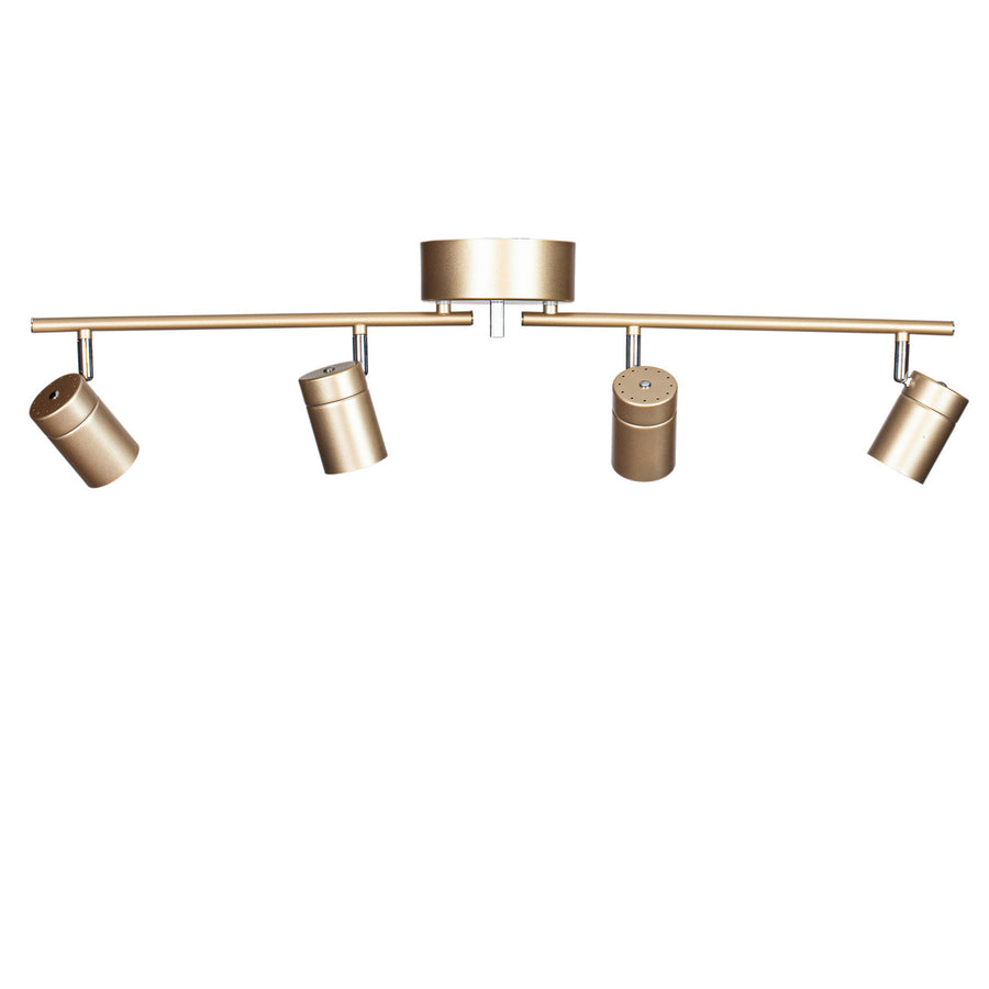 Produit isolé sur fond blanc, détaillant la barre horizontale et les quatre cylindres dorés.