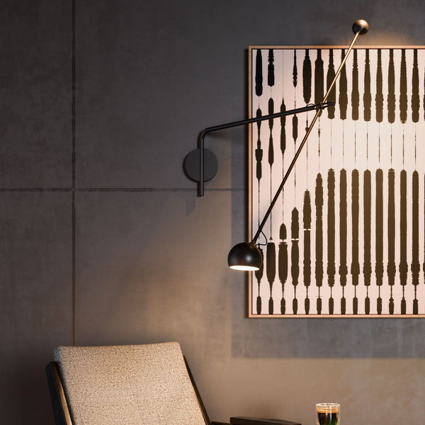 Applique murale LED Ixa L en aluminium, anthracite