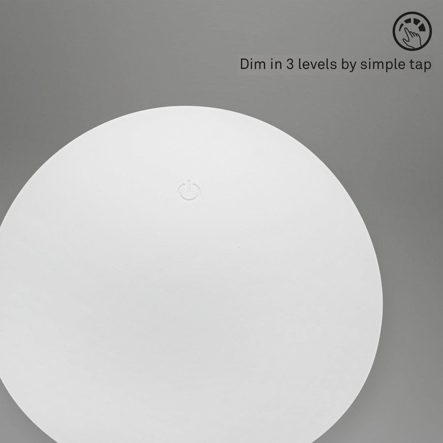 Lampe à poser d'extérieur LED rechargeable Fungo, blanc, Ø 16 cm, IP44