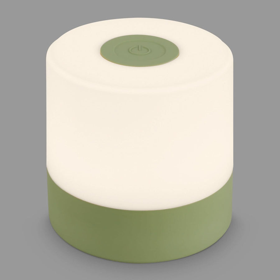 Lampe à poser d'extérieur LED rechargeable Smal, vert et blanc, Ø 7 cm, IP44