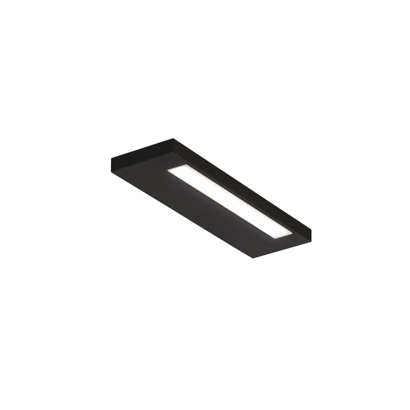 Applique murale LED Slim 24 N en aluminium, noir mat et blanc mat, hauteur 2 cm, IP44