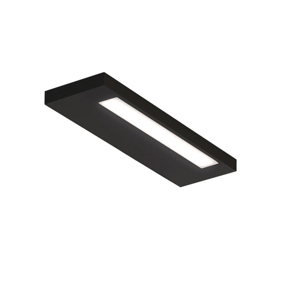Applique murale LED Slim 34 N en aluminium, noir mat et blanc mat, hauteur 2 cm, IP44