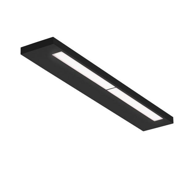 Applique murale LED Slim 60 N en aluminium, noir mat et blanc mat, hauteur 2 cm, IP44