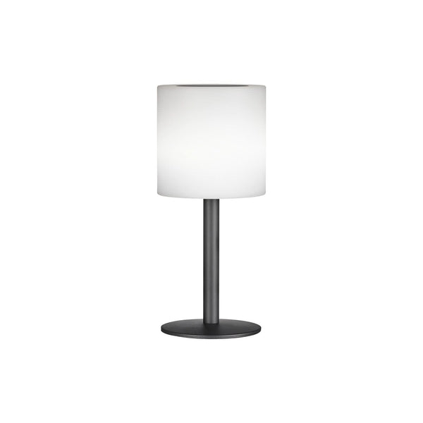 Lampe solaire d'extérieur LED Lesina en métal, noir et blanc, Ø 13 cm, IP44