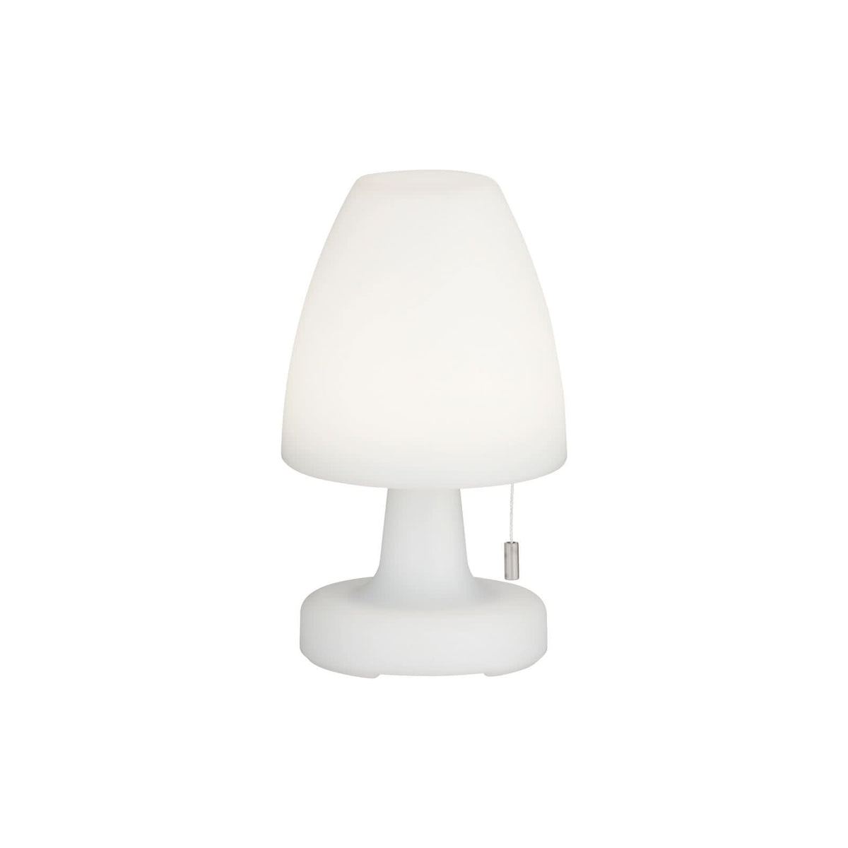 Lampe à poser d'extérieur LED rechargeable Termoli, blanc, Ø 15 cm, IP44