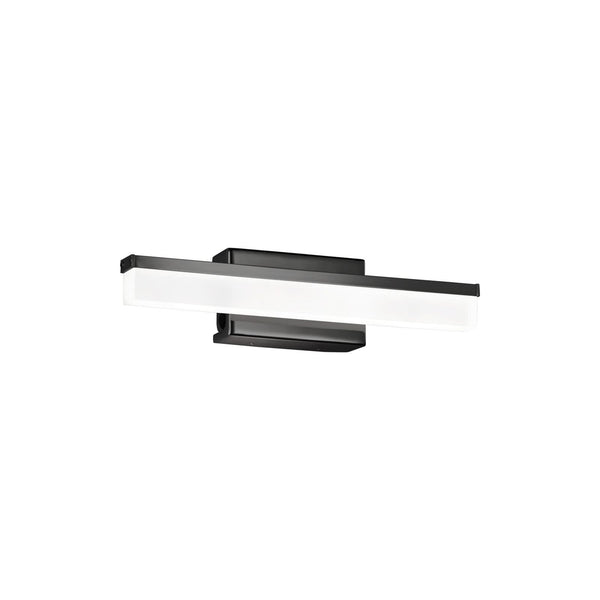 Applique murale LED Wide en métal, noir, hauteur 7 cm, IP44