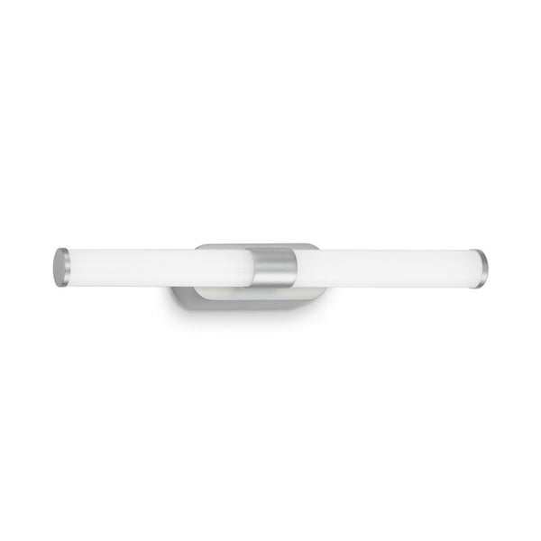 Applique murale Runt IP44, chromé mat, hauteur 4,5 cm, IP44