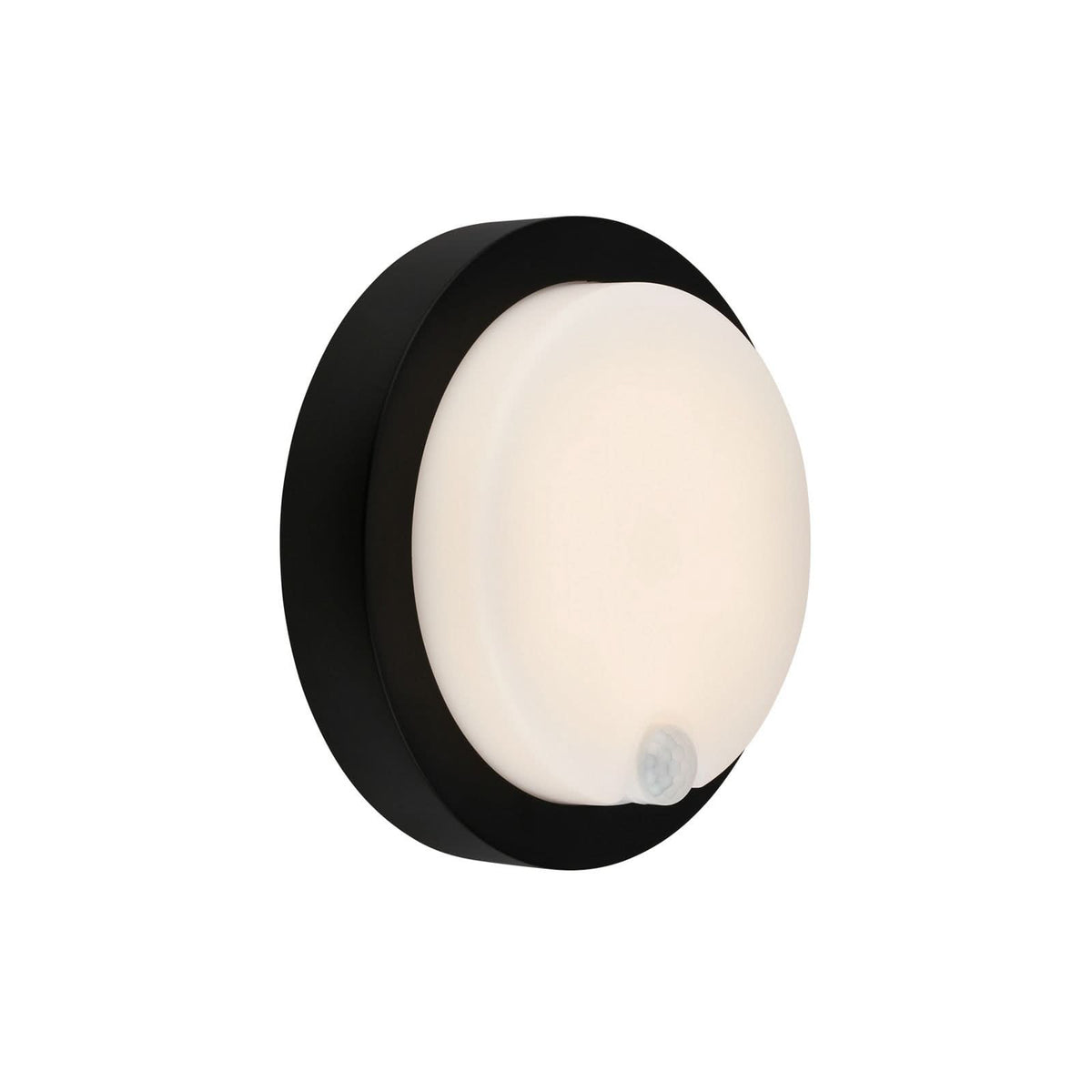 Applique d'extérieur LED rechargeable 3765015, noir et blanc, Ø 17 cm, IP44