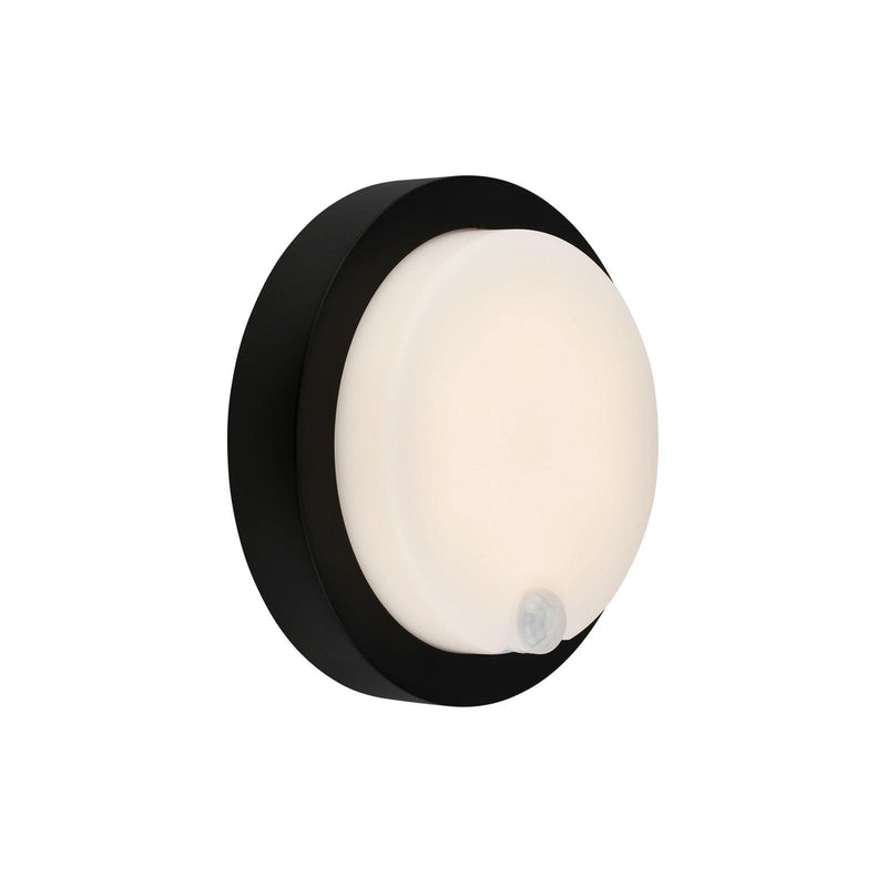 Applique d'extérieur LED rechargeable 3765015, noir et blanc, Ø 17 cm, IP44