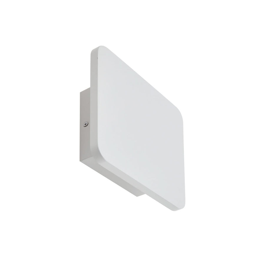 Applique murale LED Elrik en métal, blanc, hauteur 22 cm