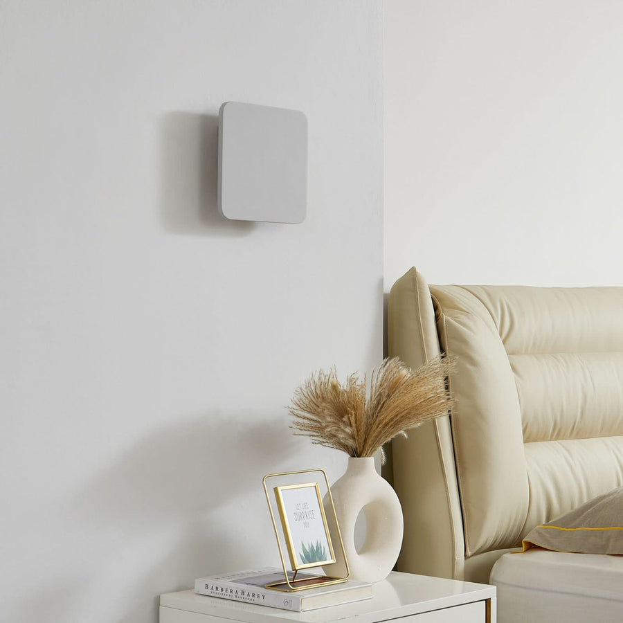 Applique murale LED Elrik en métal, blanc, hauteur 22 cm