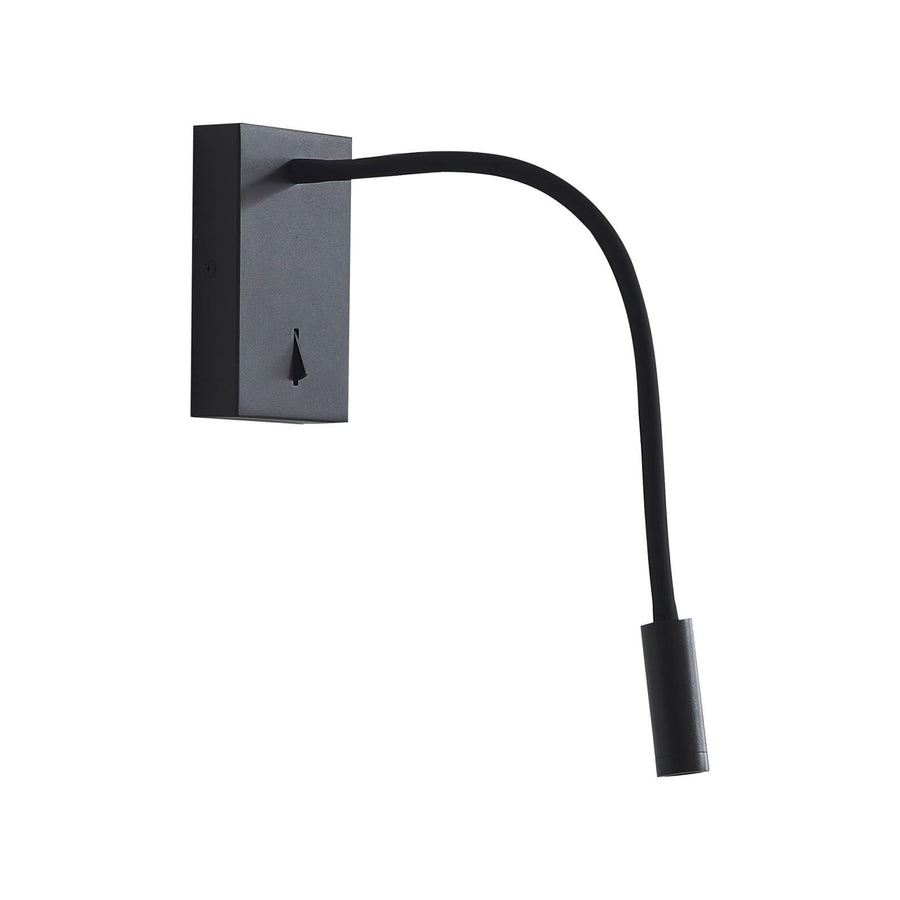 Applique murale LED Hetti en métal, noir, hauteur 14 cm
