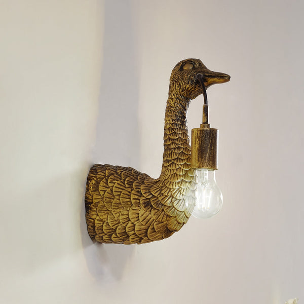 Applique murale Nirvathia en métal, laiton, hauteur 30,5 cm
