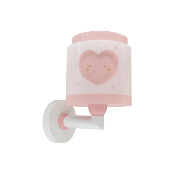 Applique murale Baby Dreams, rosé et blanc, hauteur 24 cm