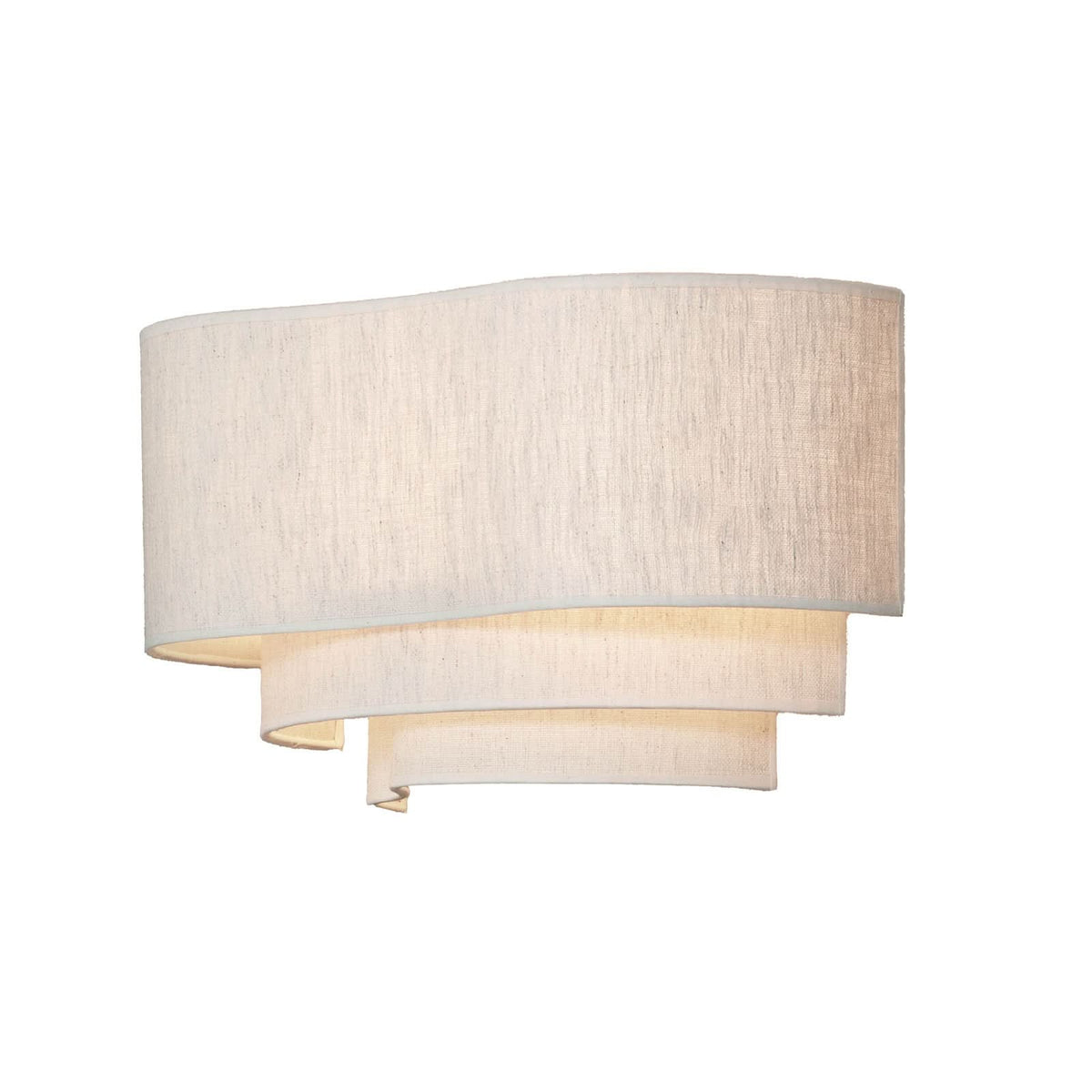 Applique murale Pebble en tissu, crème, hauteur 25 cm