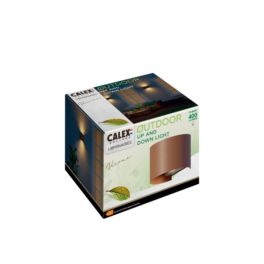 Applique d'extérieur LED en aluminium, rouille, hauteur 10 cm, IP54