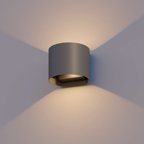 Applique d'extérieur LED en aluminium, anthracite, hauteur 10 cm, IP54