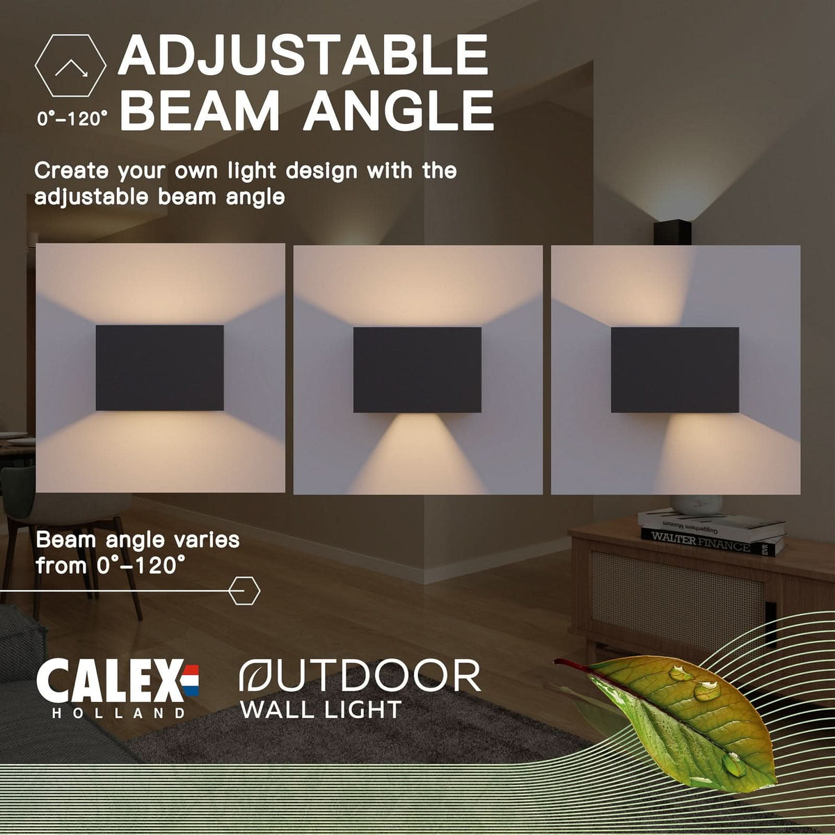 Applique d'extérieur LED Rectangle en aluminium, noir, hauteur 10 cm, IP54