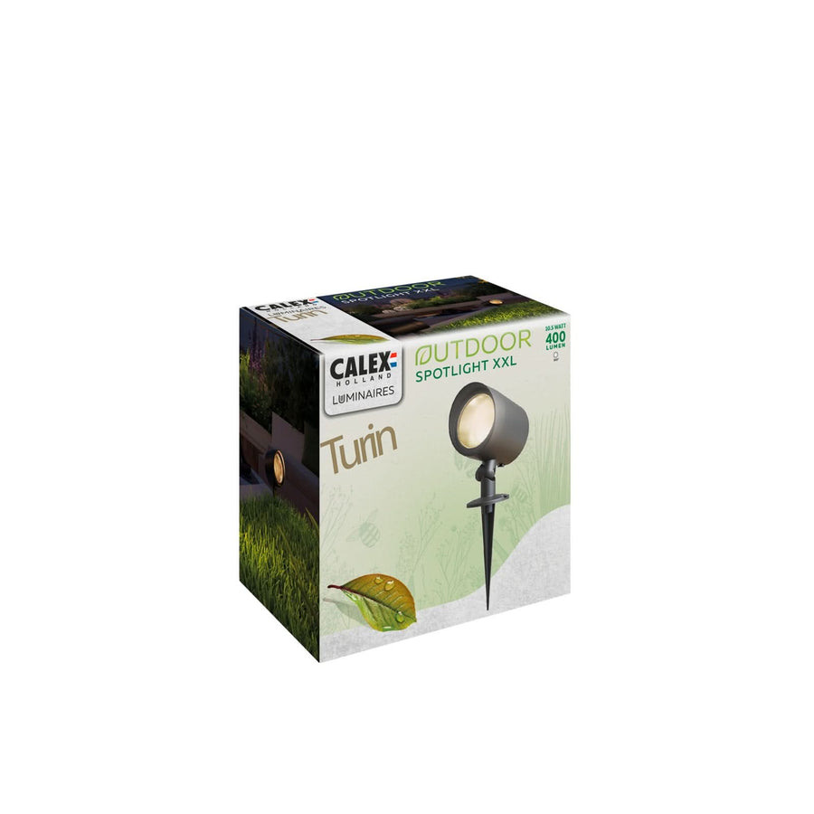 Spot à piquer d'extérieur LED en aluminium, noir, Ø 10,2 cm, IP44