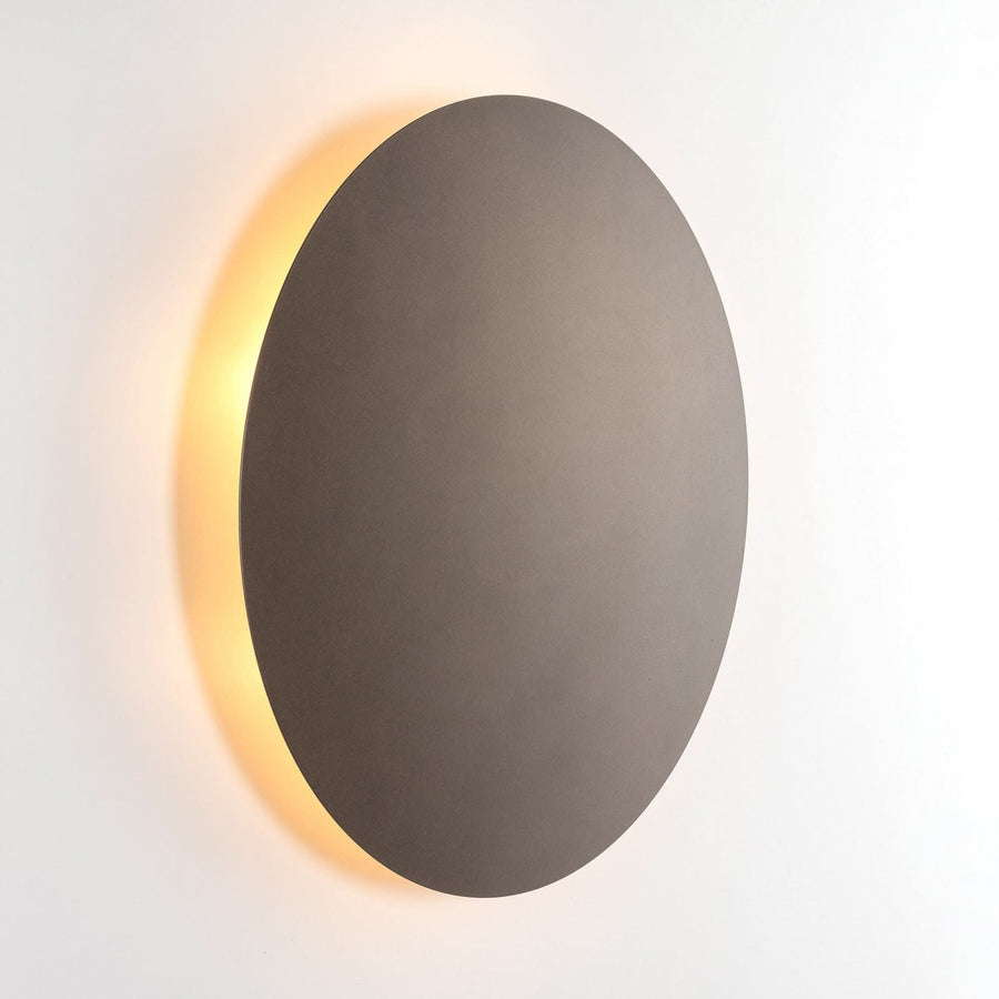 Applique murale Luna en acier, marron, 3 lumières, Ø 30 cm