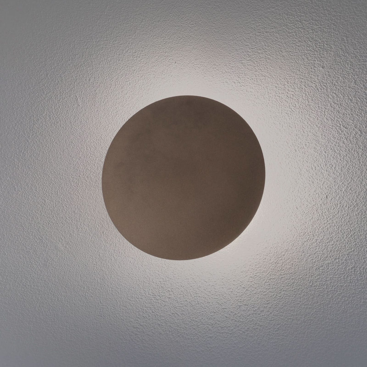 Applique murale Luna en acier, marron, 3 lumières, Ø 30 cm
