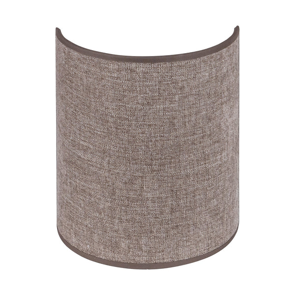 Applique murale Celine en tissu, marron, hauteur 24 cm