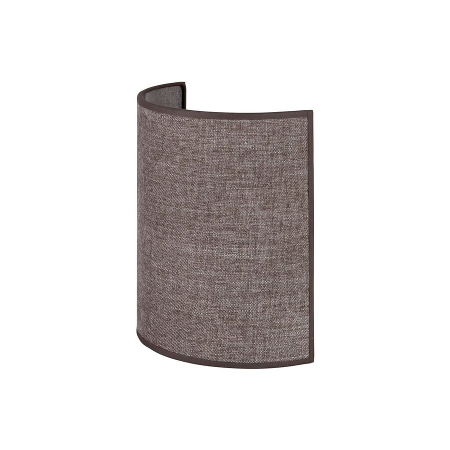 Applique murale Celine en tissu, marron, hauteur 24 cm