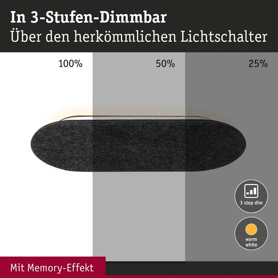 Applique murale LED Tulga, anthracite, hauteur 20 cm