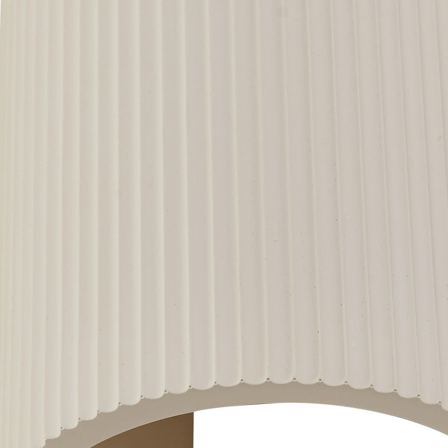 Applique murale Colja en plâtre, beige, 2 lumières, hauteur 30,5 cm