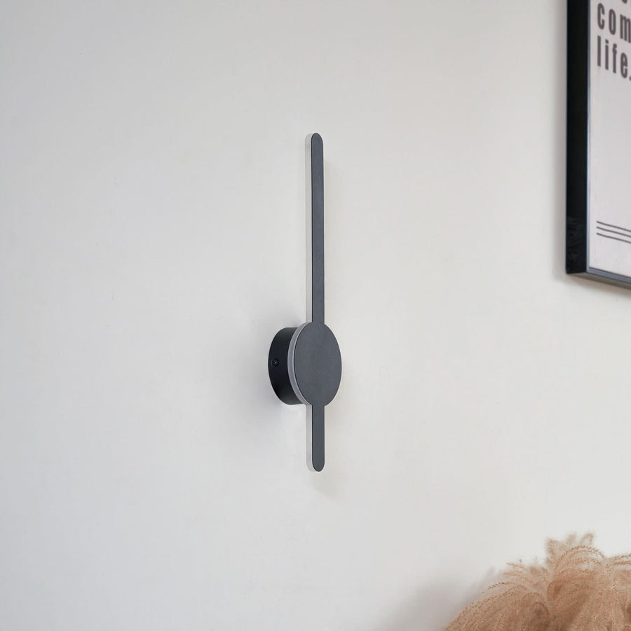 Applique murale LED Borian, noir, hauteur 40 cm