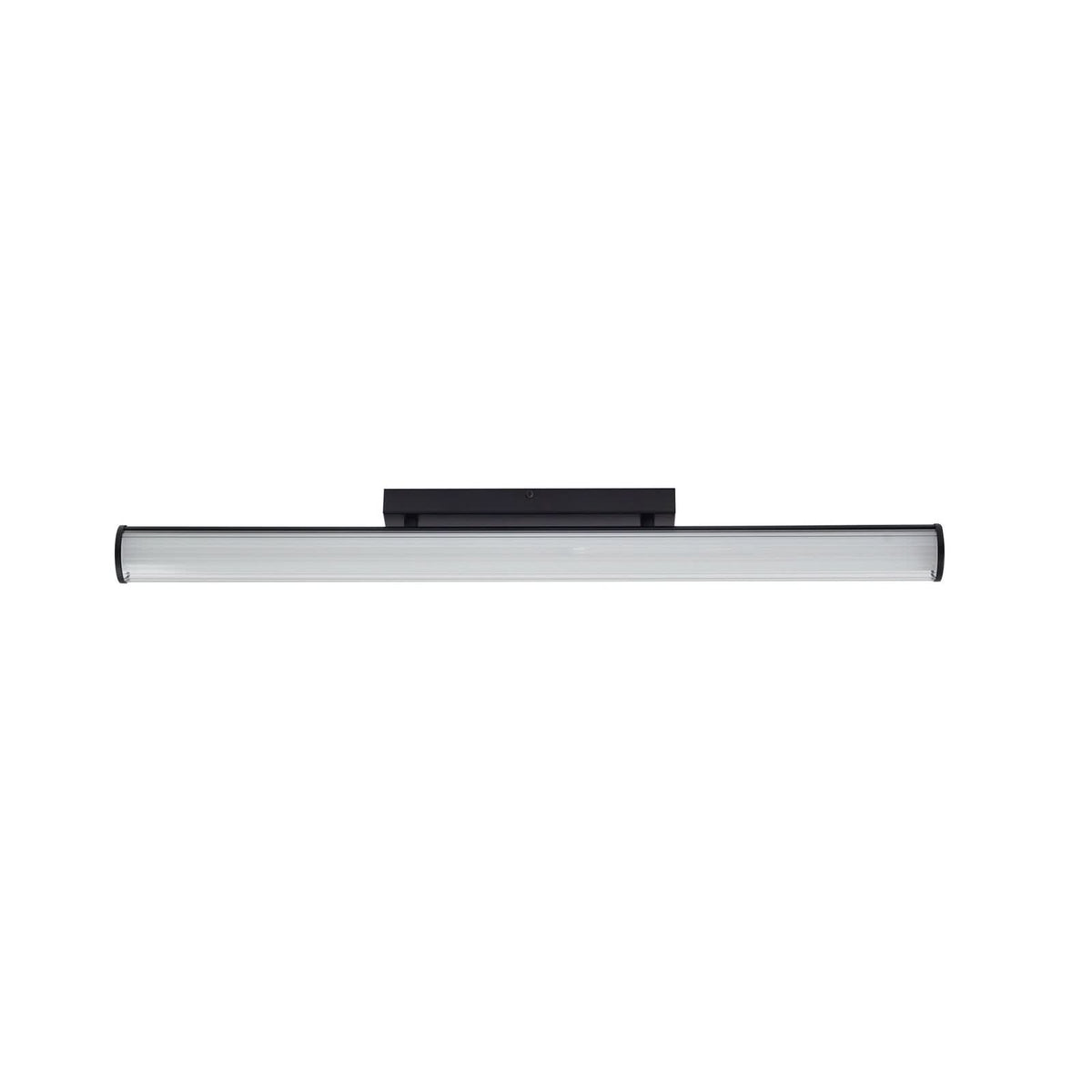Applique murale LED en acier, noir et blanc, hauteur 6,4 cm, IP44
