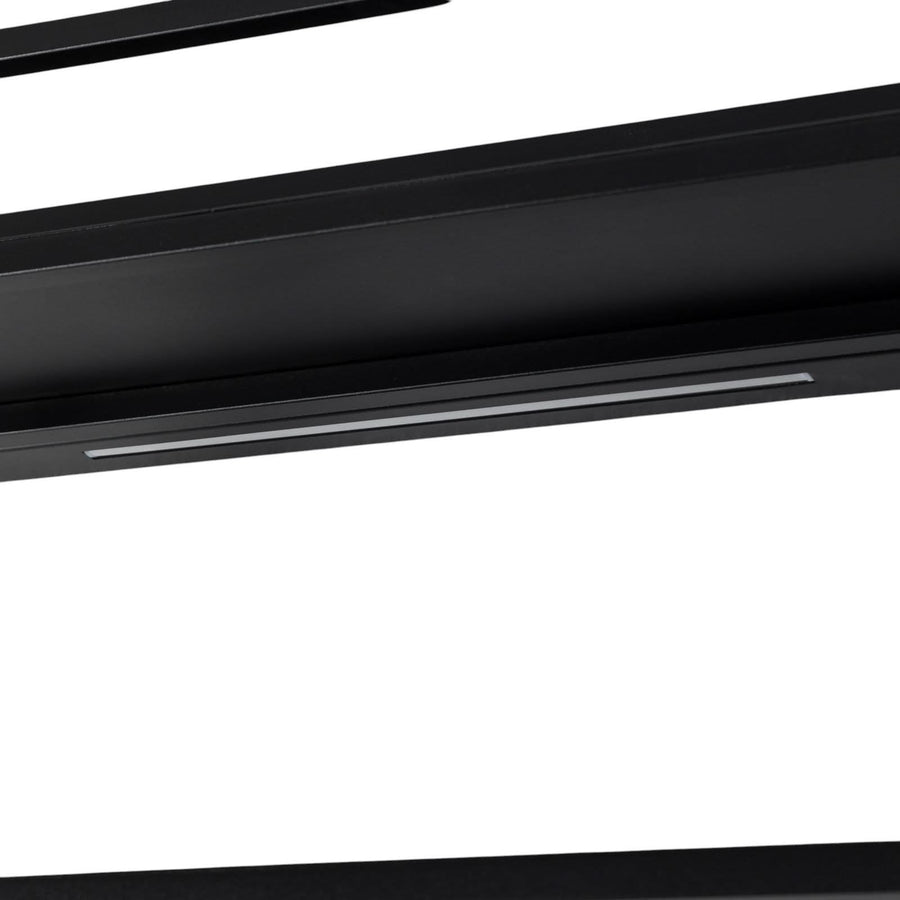 Applique murale LED Shelf en acier, noir, hauteur 33,5 cm