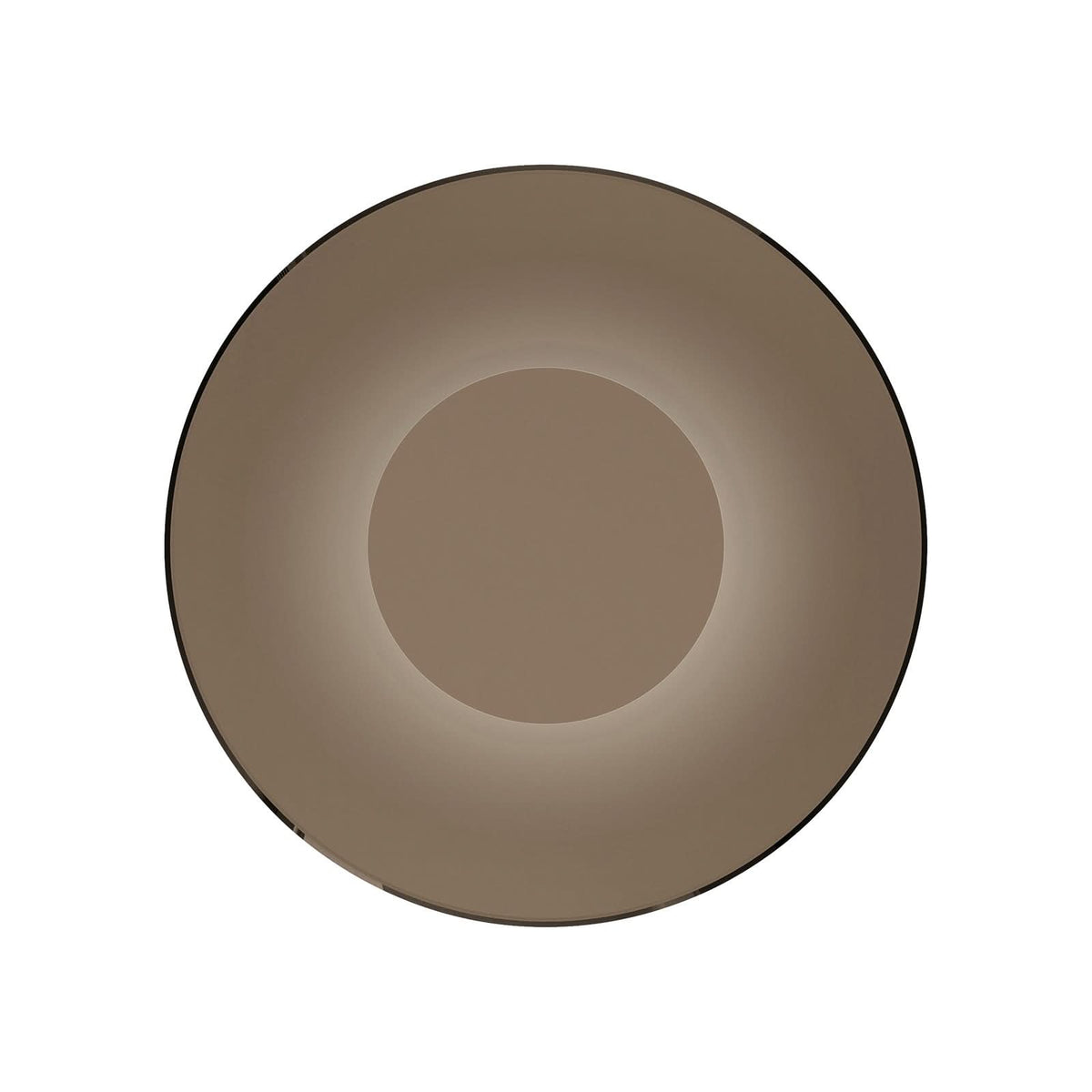 Applique murale LED Moon en verre, bronze et ambre transparent, Ø 32 cm